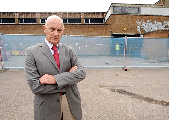 Charles Swift outside the Wirrina as demolition commences
