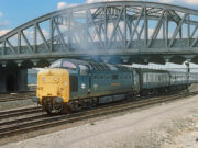 Queens Own Highlander at Peterborough Station (1980)