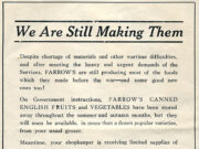 Advert – Joseph Farrow & Co Ltd – 1941
