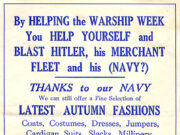 Advert – Hoyles of Westgate – 1941