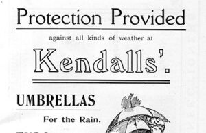 Advert – Kendalls, 7 Narrow Bridge Street