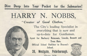 Advert – Harry N Nobbs – 1941