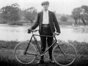 Cyclist by the Nene (1910)
