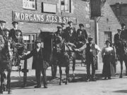 Off to war from the Blue Boar, Eye (c.1914)