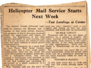 Helicopter Mail Service Cutting (1948)