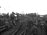 Steam Double Header at Peterborough (1953)