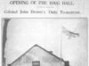 Opening of Haig Hall (1931)