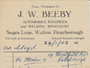 1950s Peterborough Receipts