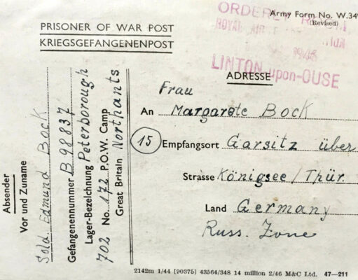 Kings Cliffe POW Letter (1946)