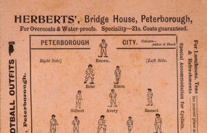 Peterborough City Programme Card (1908)