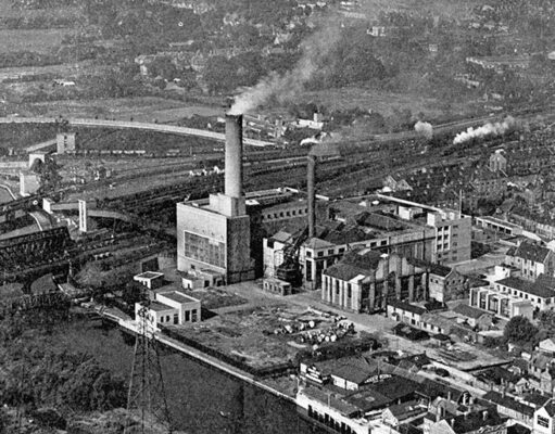 Power Station – aerial view (1950s)