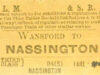 Rail Ticket to Nassington