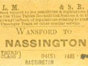 Rail Ticket to Nassington