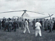 Helicopter Postal Service at Westwood Airfield (1948)