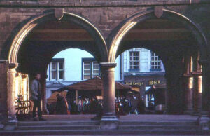Bell & Oak through the arches