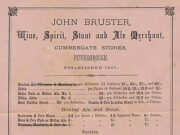 John Bruster – Wine & Spirit Merchant, Cumbergate