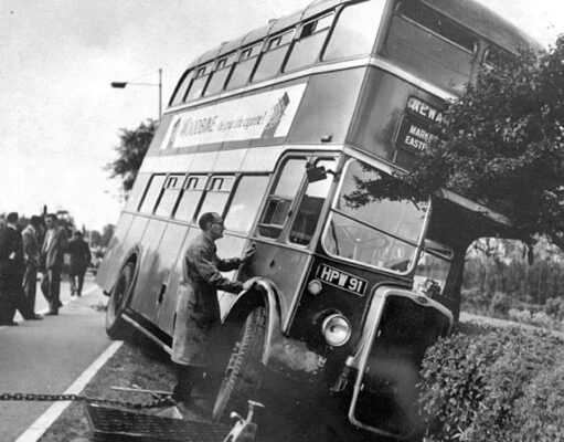 Bus Crash on Eastfield Road (1960)