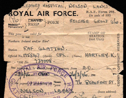 RAF Glatton Pass Form (1946)