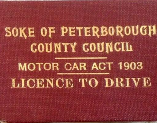 Peterborough Driving Licence (1926)