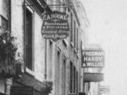 Shop signs on Narrow Street