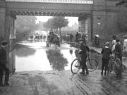 Oundle Road in flood (Aug 1912)