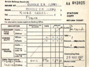 Oundle Railway Ticket (1967)