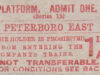 Peterborough East Station Platform Ticket