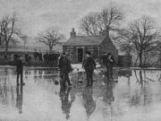 Outdoor curling at Stanground c.1909